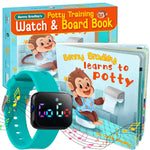 Load image into Gallery viewer, Potty Training Watch &amp; Board Book for Kids - Turquoise
