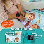 Load image into Gallery viewer, Potty Training Watch &amp; Board Book for Kids - Turquoise
